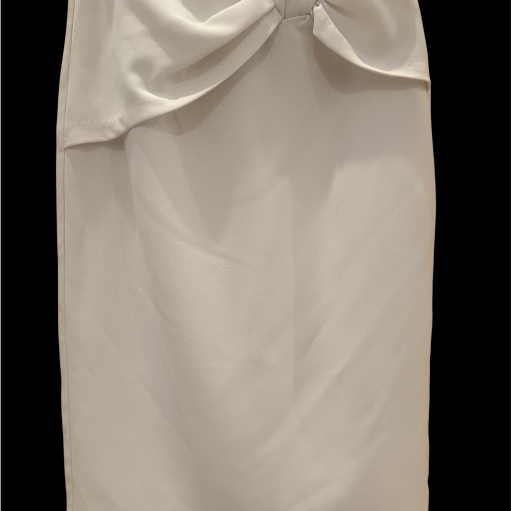 Mango Elegant Cream Bow Detail Skirt. Size S